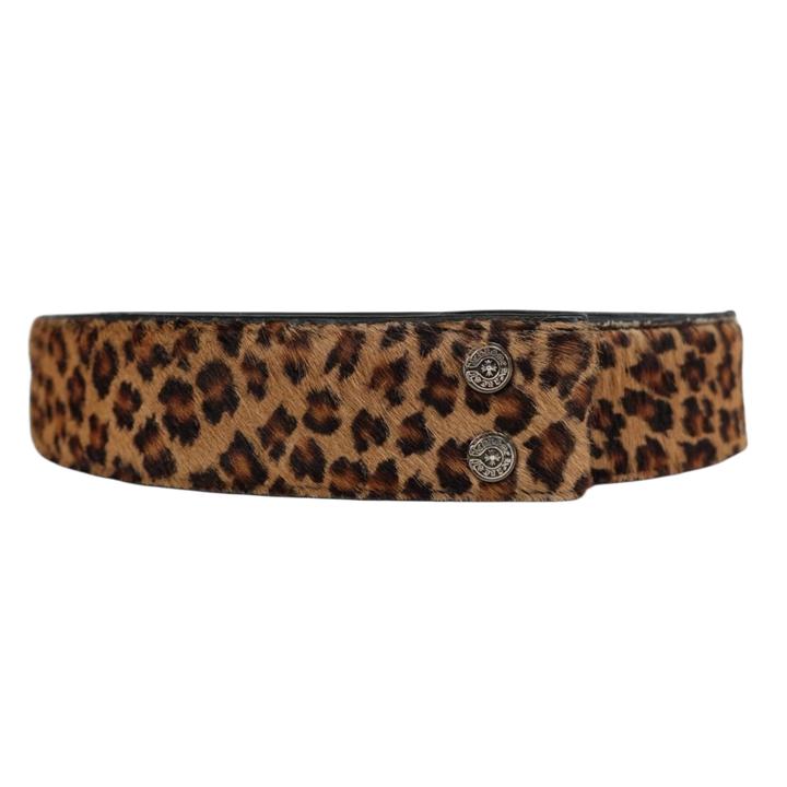 Chrome Hearts 'Leopard Fur' Belt Strap