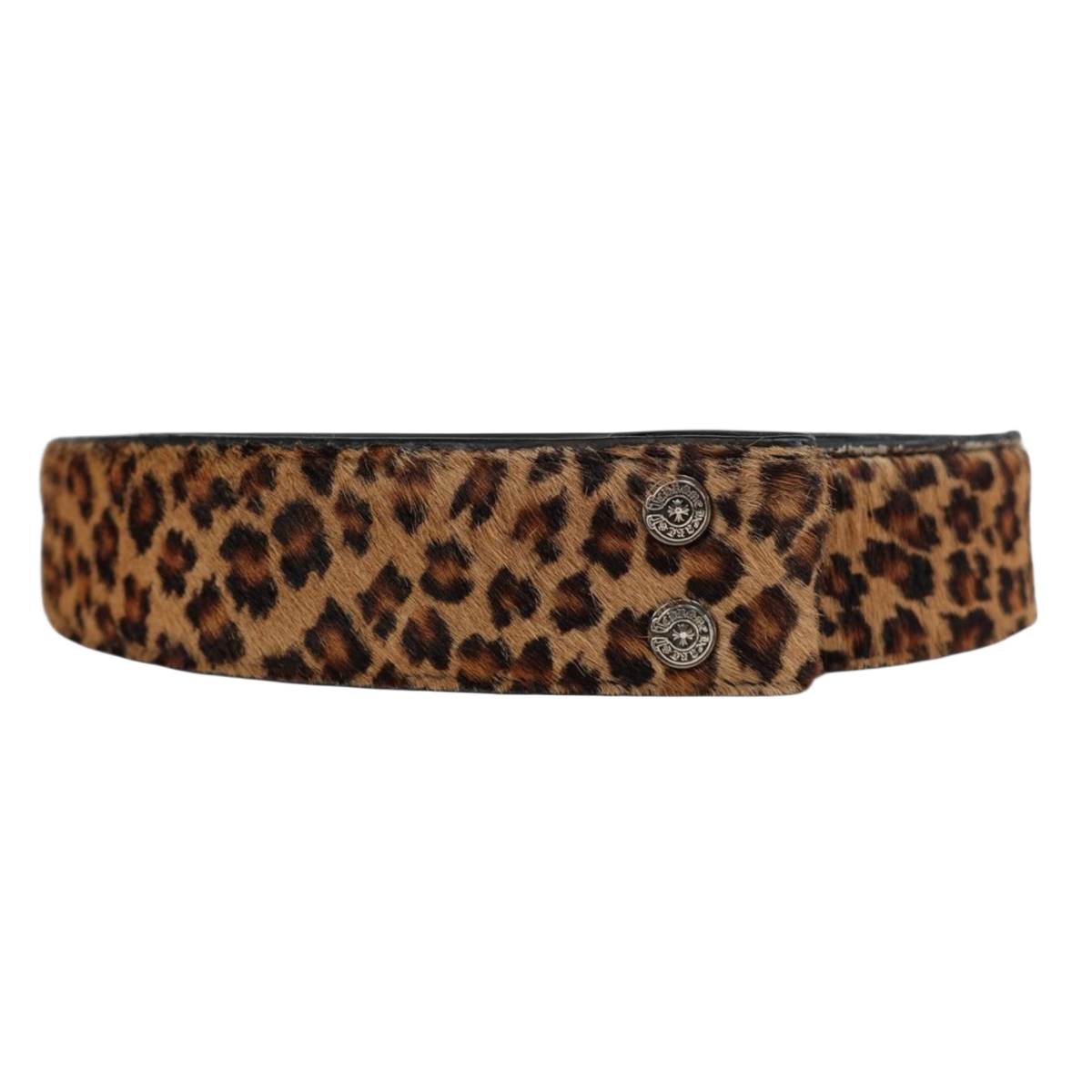 Chrome Hearts 'Leopard Fur' Belt Strap