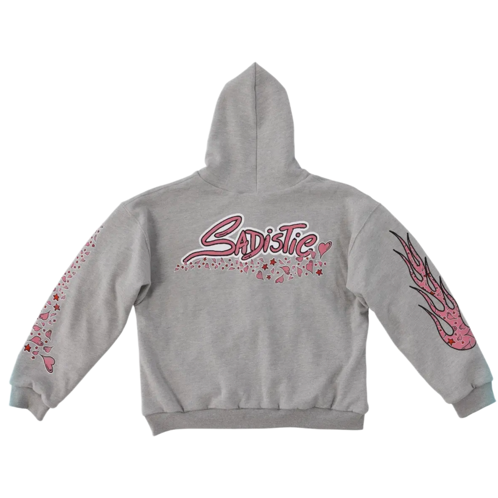Matty Boy Anti Promo 'Sadistic' Grey Zip Up Hoodie