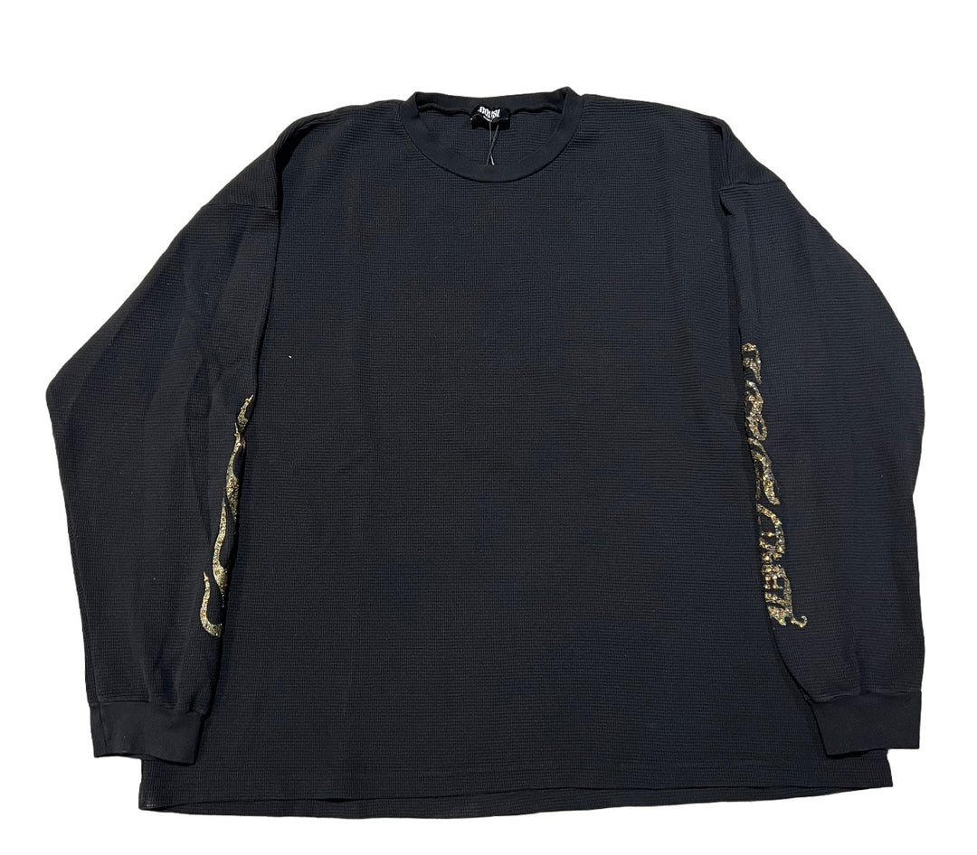 Bossi 'Gold Flames' Black Thermal Longsleeve