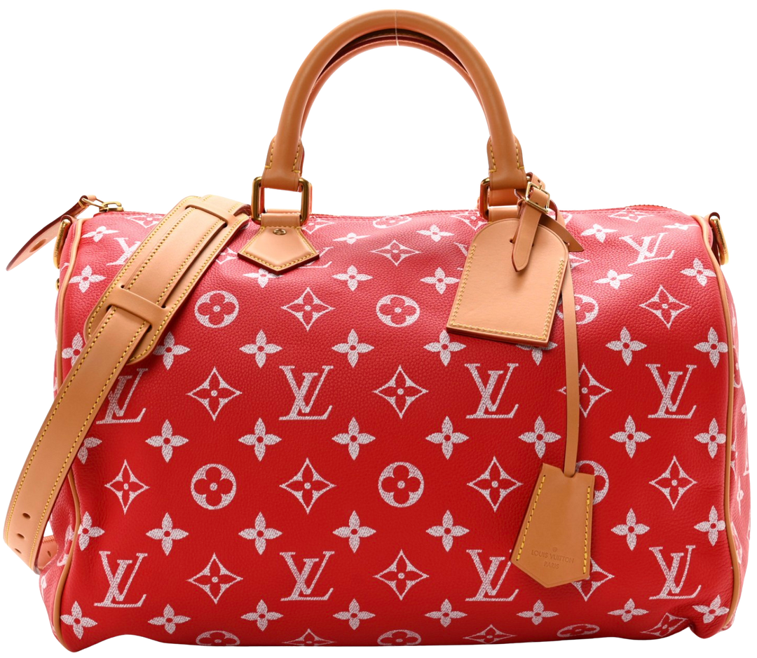 Louis Vuitton 'Speedy Red' Bandouliére 40 Bag