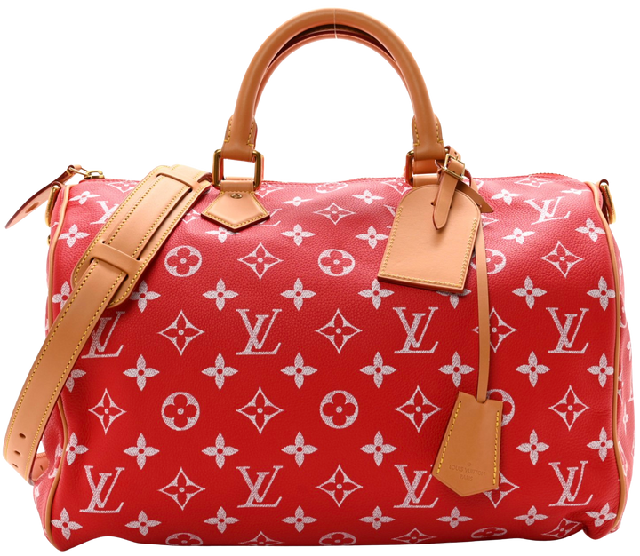 Louis Vuitton 'Speedy Red' Bandouliére 40 Bag