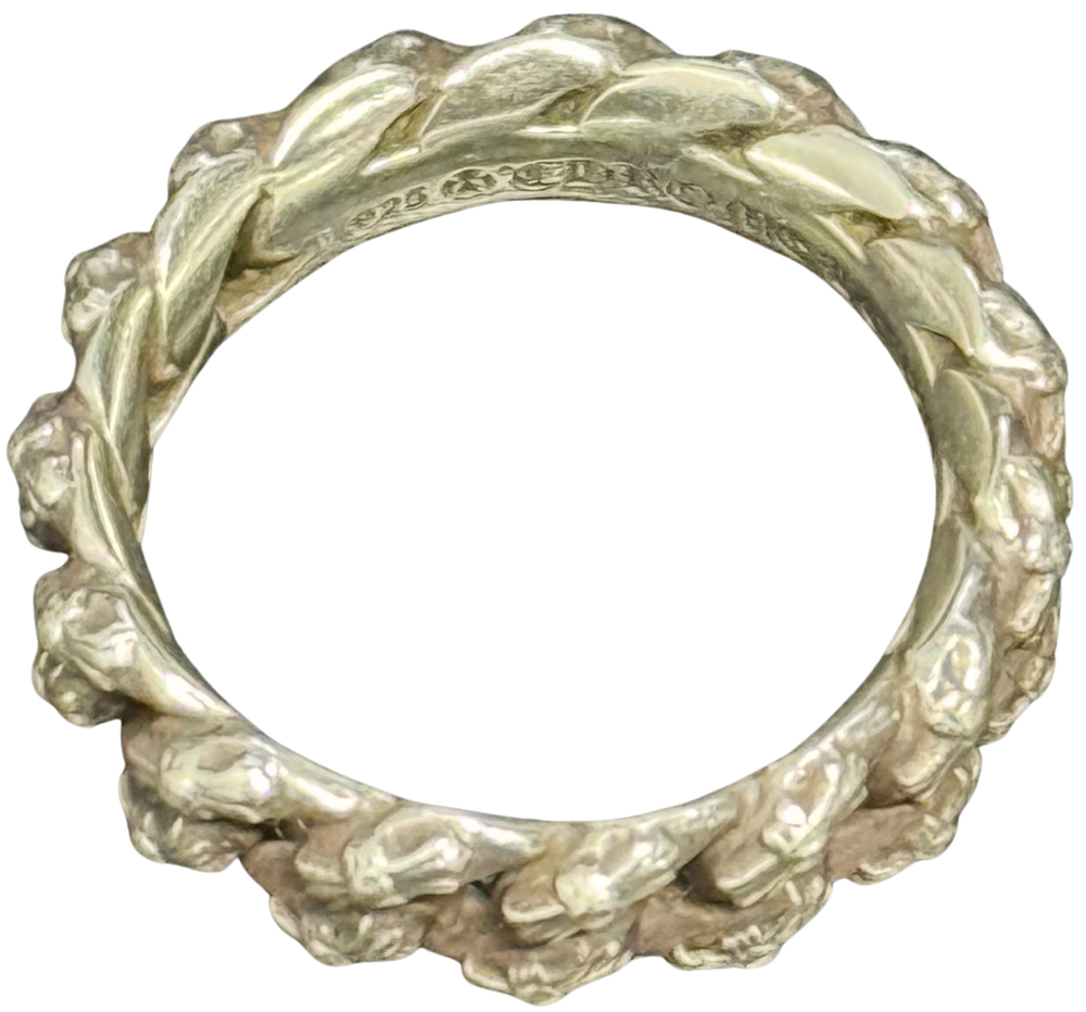Chrome Hearts 'Mini Fancy Link' Cuban Silver Ring