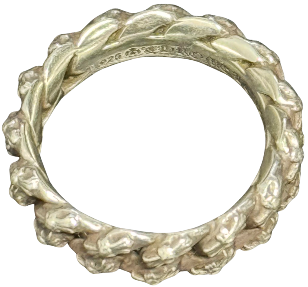 Chrome Hearts 'Mini Fancy Link' Cuban Silver Ring