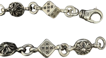 Chrome Hearts 'Dice & Plus' 7in Silver Bracelet