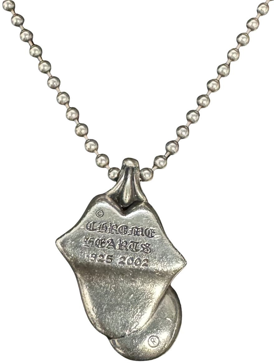 Chrome Hearts 'Rolling Stones' Silver Pendant Necklace