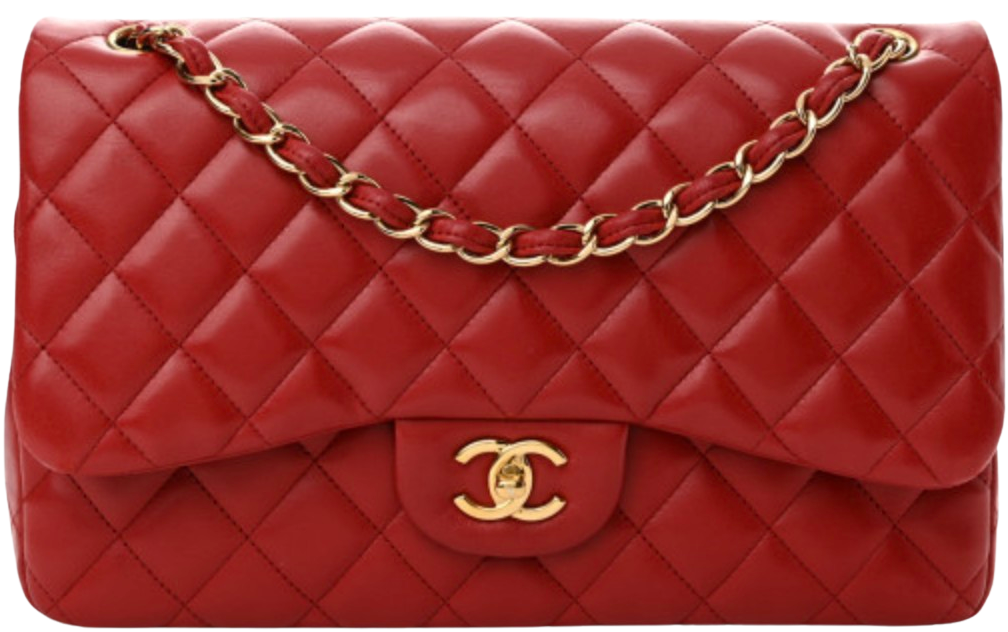 Chanel Lambskin Quilted Small Double Flap Red