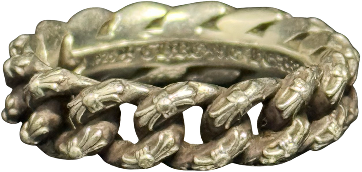 Chrome Hearts 'Mini Fancy Link' Cuban Silver Ring