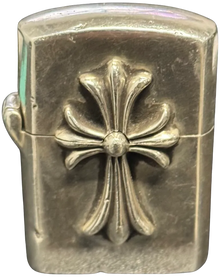 Chrome Hearts 'Cross' Silver Zippo Lighter