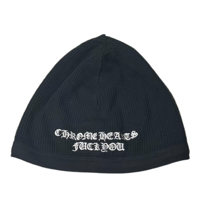 Chrome Hearts 'Black' Vintage Fuck You Skull Cap Beanie