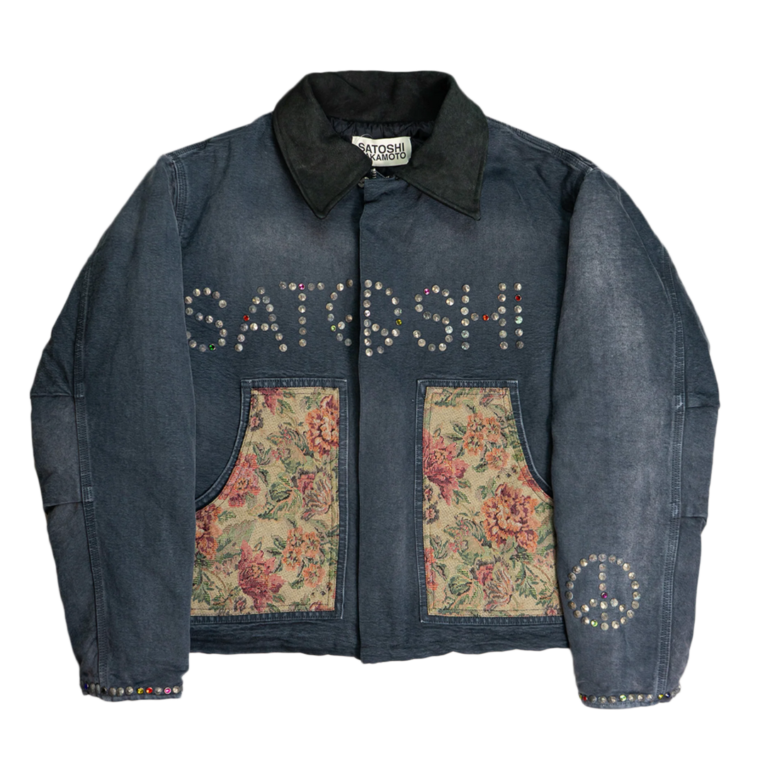 Satoshi Nakamoto 'Washed Black' 9 to 5 Work Jacket