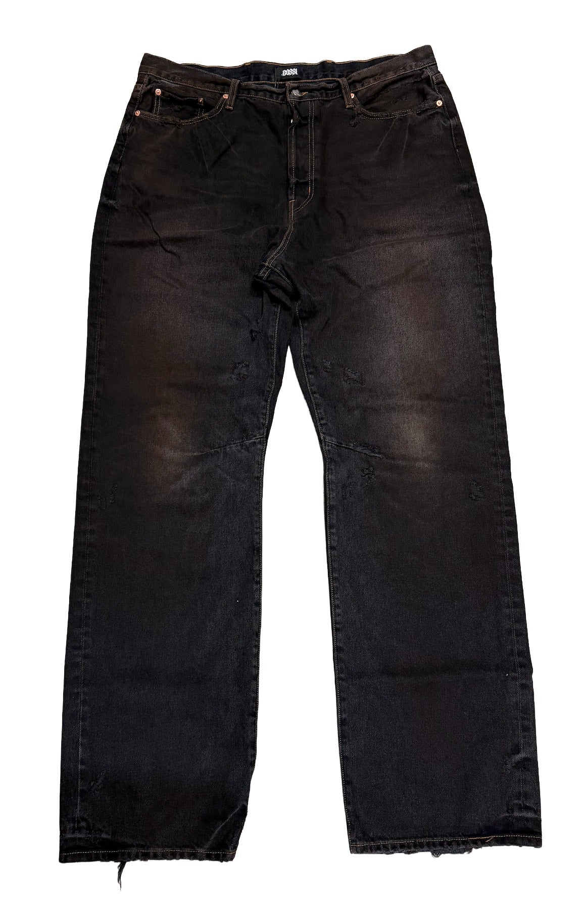 Bossi 'Brown Wash' Black Jeans