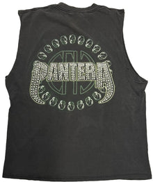 Pantera 'Skull Wings' Rhinestone Vintage Cutoff Tee