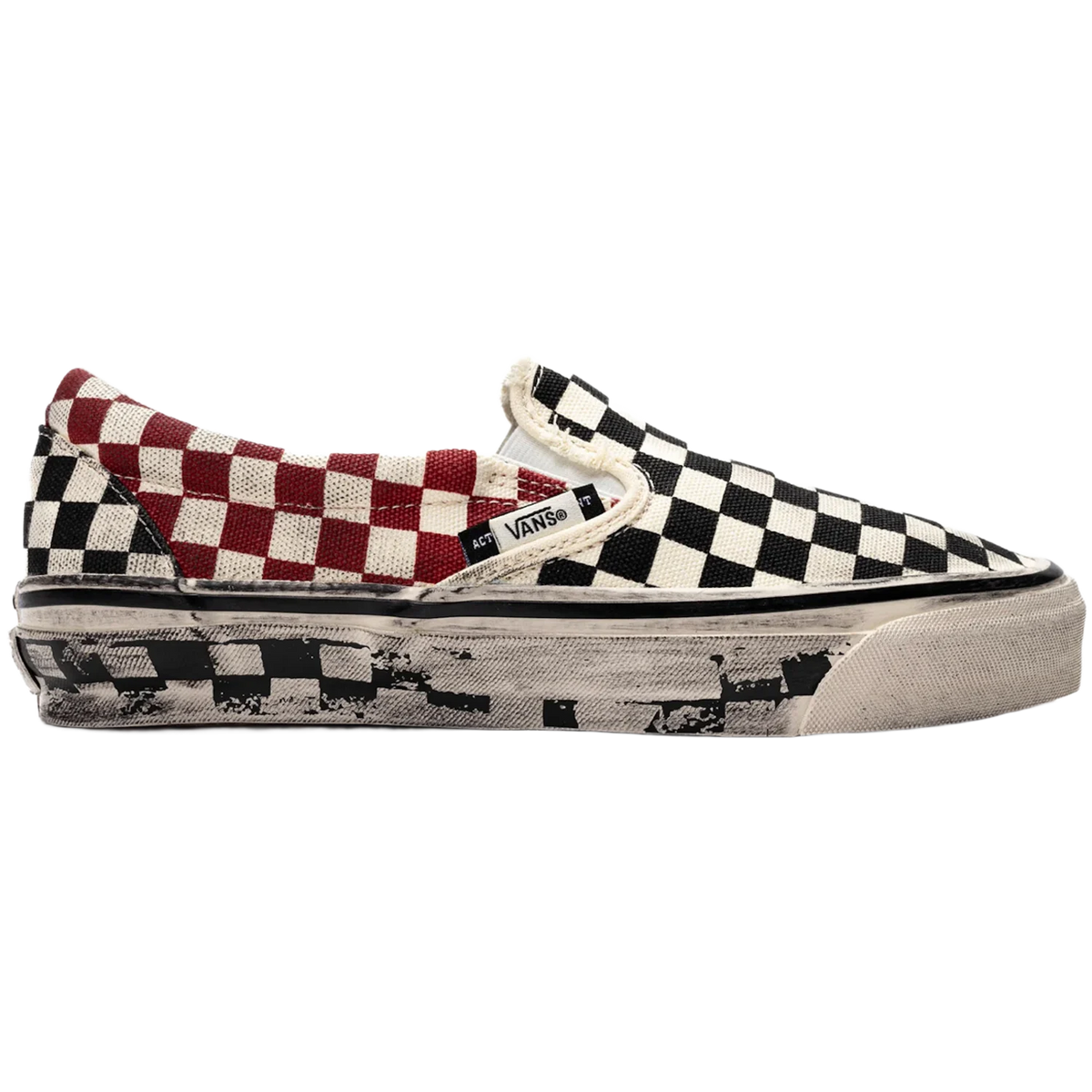 Vans LX Classic Slip-On 98 Act of Disagreement 'Black Checkerboard'