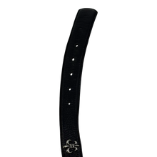 Chrome Hearts Fleur de Lis Studded Leather Belt Strap Black
