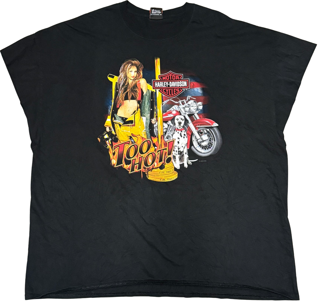 Harley Davidson 'Too Hot' Vintage Cutoff Tee