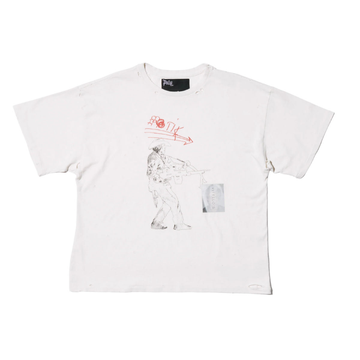 Paly Hollywood 'Erotik Big' Ivory Tee