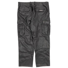 Chrome Hearts 'Devil Dog' Black Leather Cargo Pants