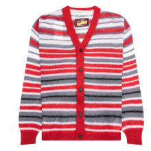 Marni 'Red' Fuzzy Wuzzy Mohair Cardigan