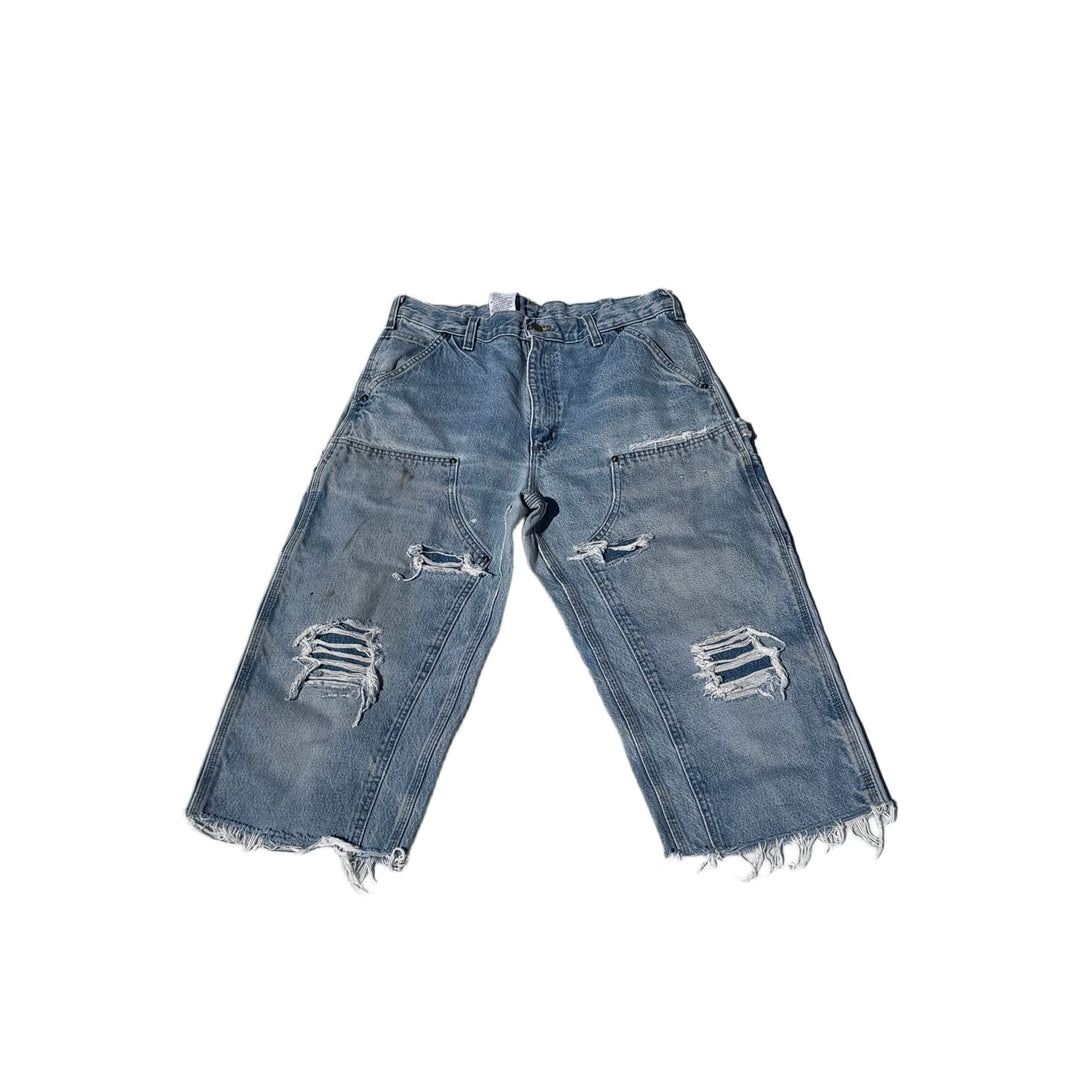 Carhartt 'Blue' Carpenter 3/4 Denim Shorts