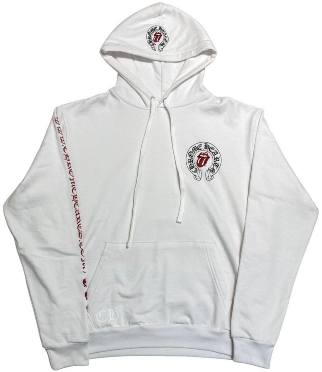 Chrome Hearts 'Rolling Stones' White Hoodie