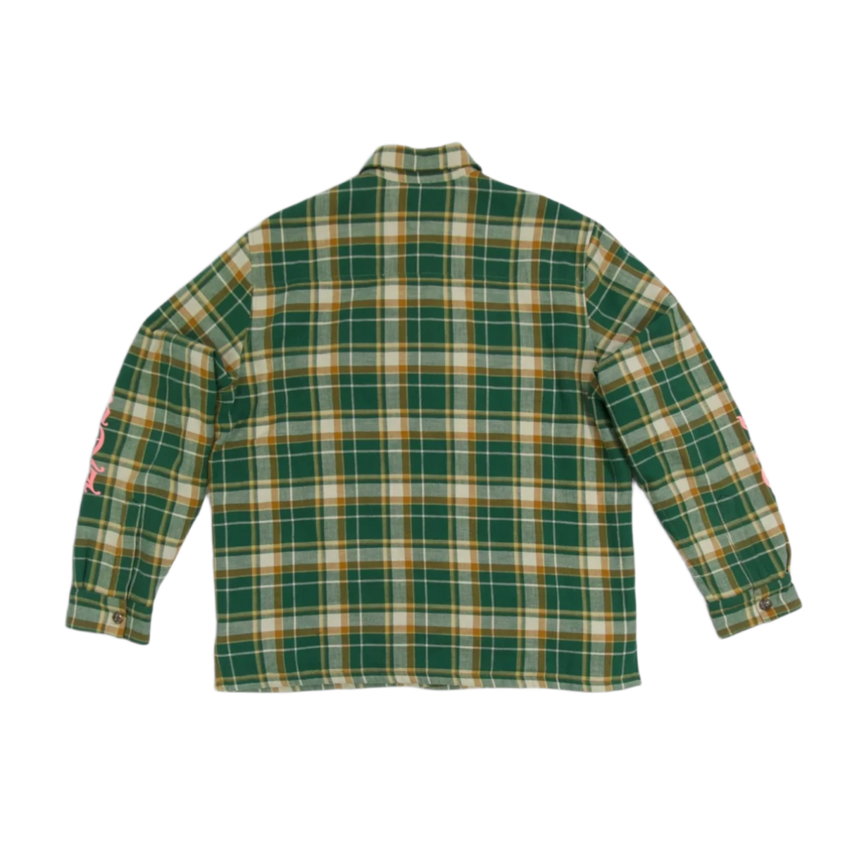 Chrome Hearts 'Pink Logo' Green Flannel Jacket