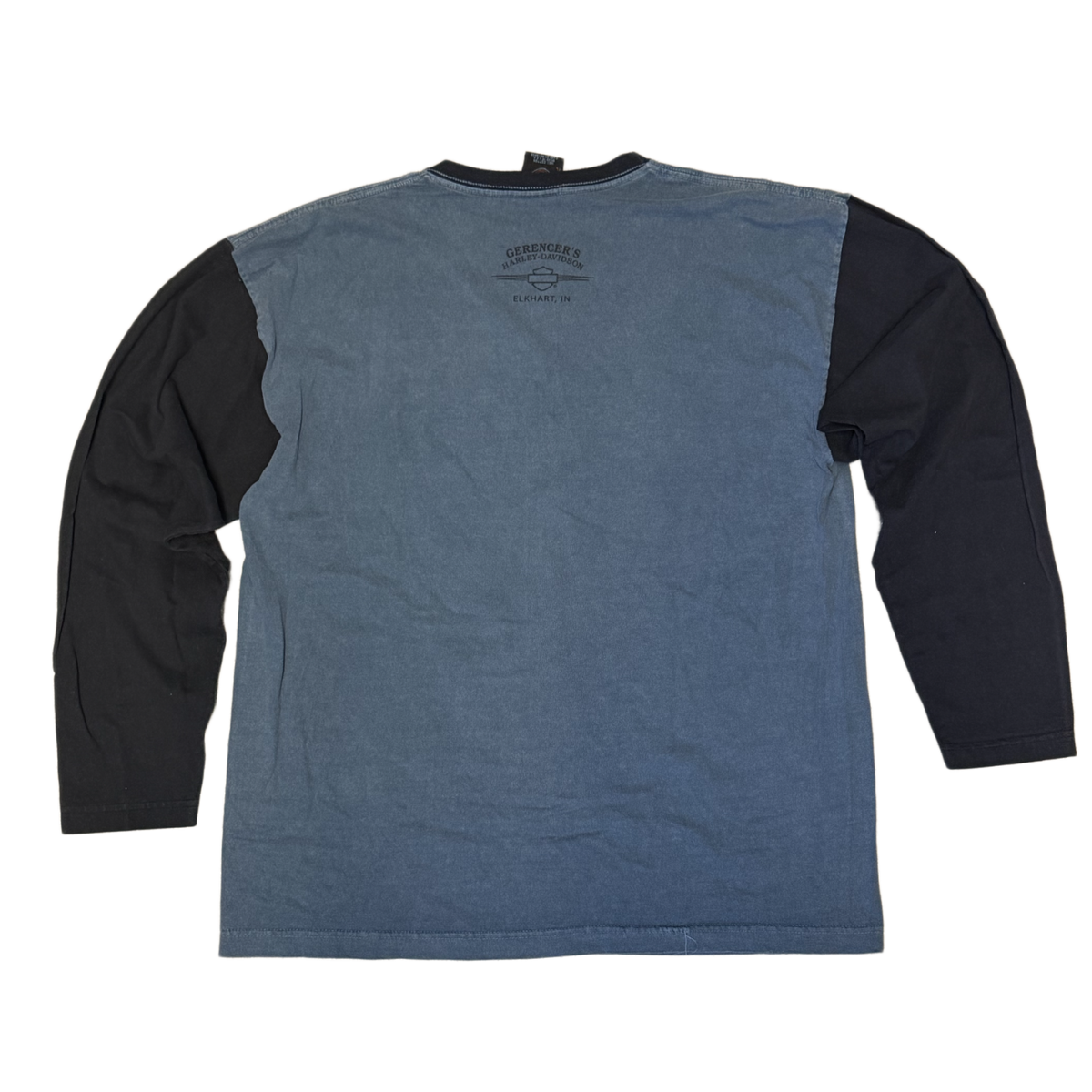 Harley Davidson 'Gerencers' Navy Longsleeve Vintage Baseball Tee