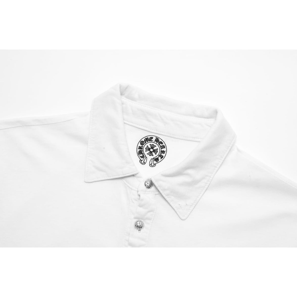 Chrome Hearts Vintage 'White' 3/4 Sleeve Polo Shirt