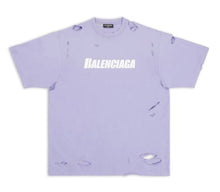 Balenciaga 'Purple Oversized Distressed' Tee