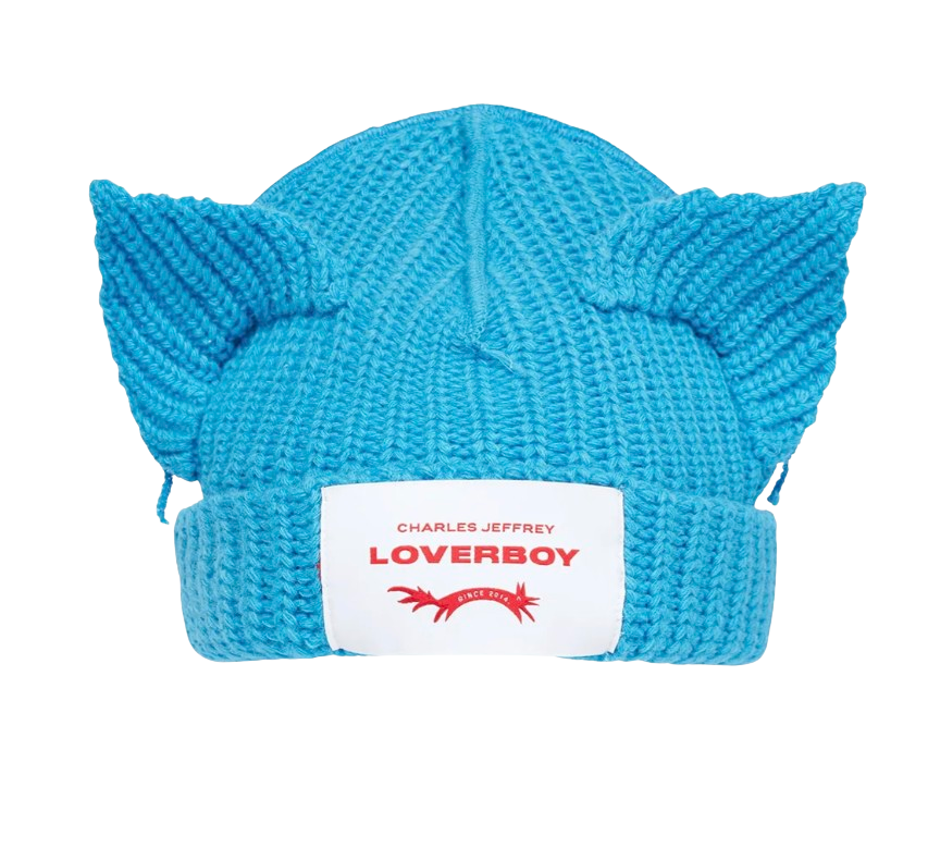 Charles Jefferey Loverboy 'Chunky Ears' Sky Blue Beanie