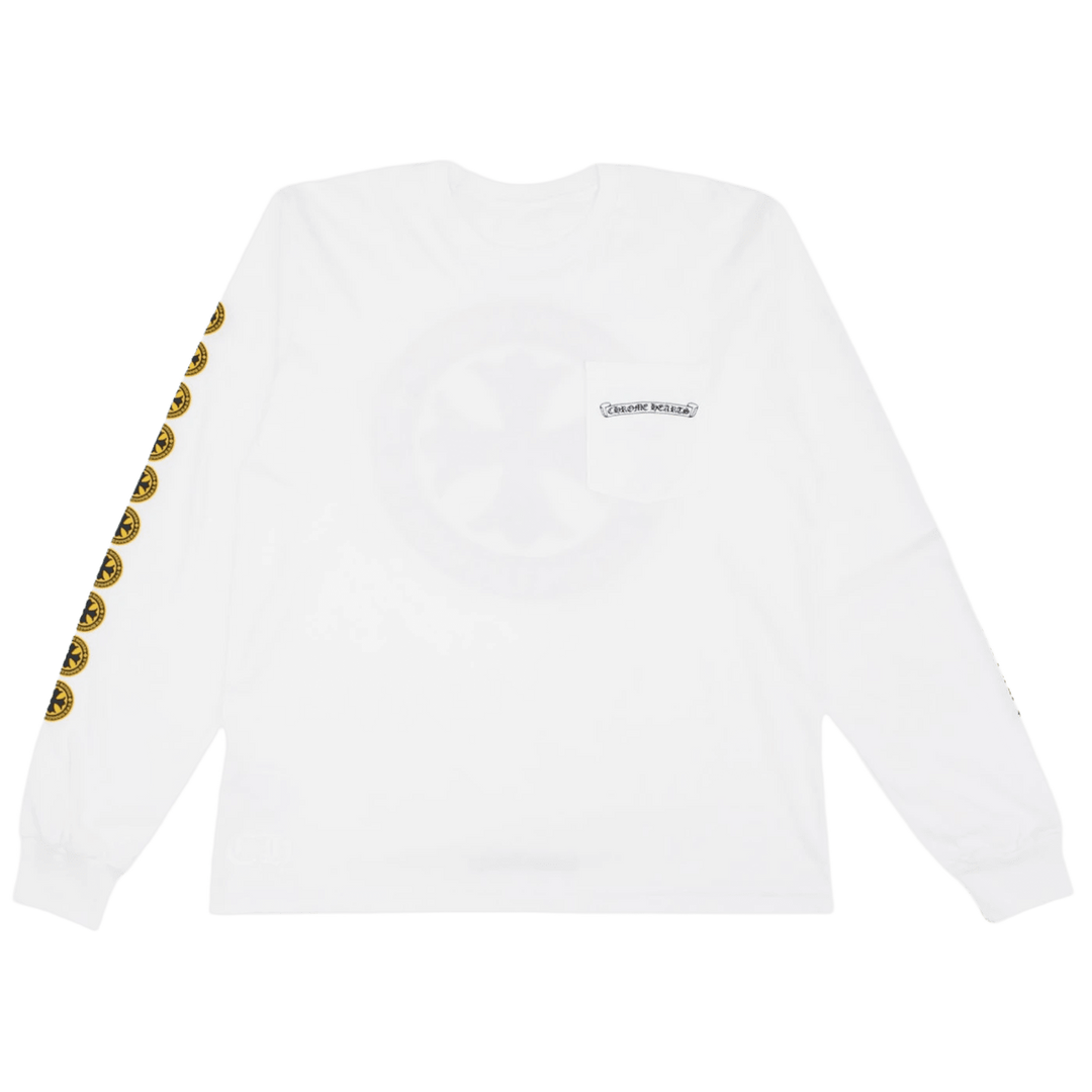 Chrome Hearts 'White' Plus Cross Shield Logo Longsleeve 