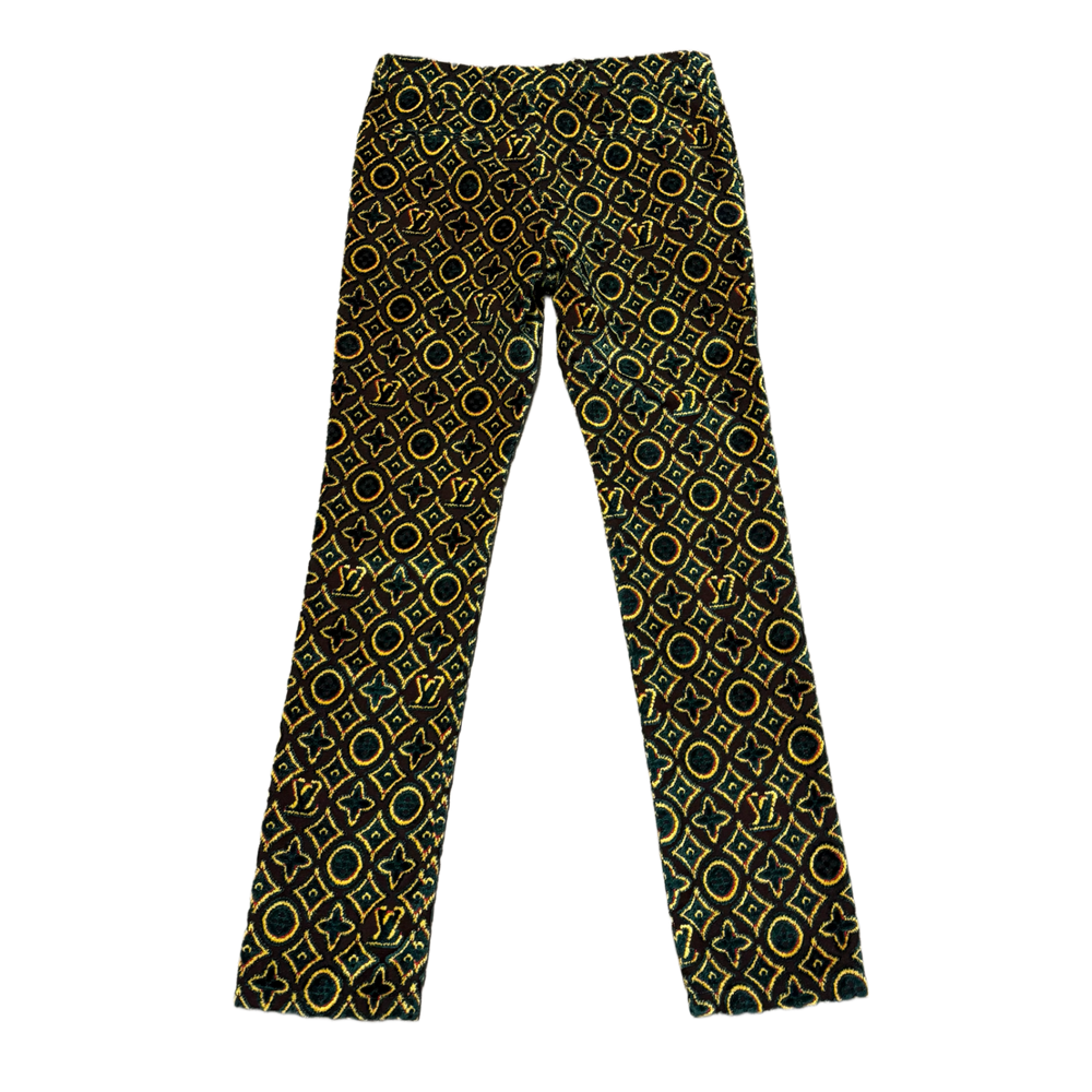 Louis Vuitton 'Runway Quilted Monogram' Green/Yelllow Pants