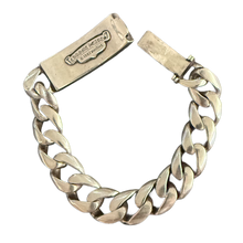 Chrome Hearts 'Floral Cross' 9in Silver Bracelet with Ruby