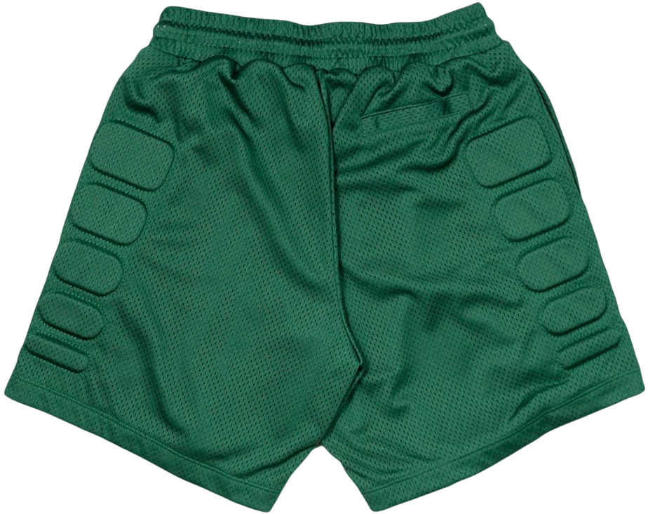 Satoshi Nakamoto 'Moto' Green Mesh Shorts