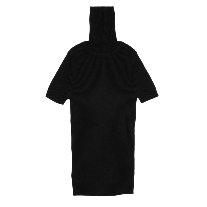 Chrome Hearts Women's 'Black' Triple Cross Patch Cashmere Short Sleeve Turtleneck 
