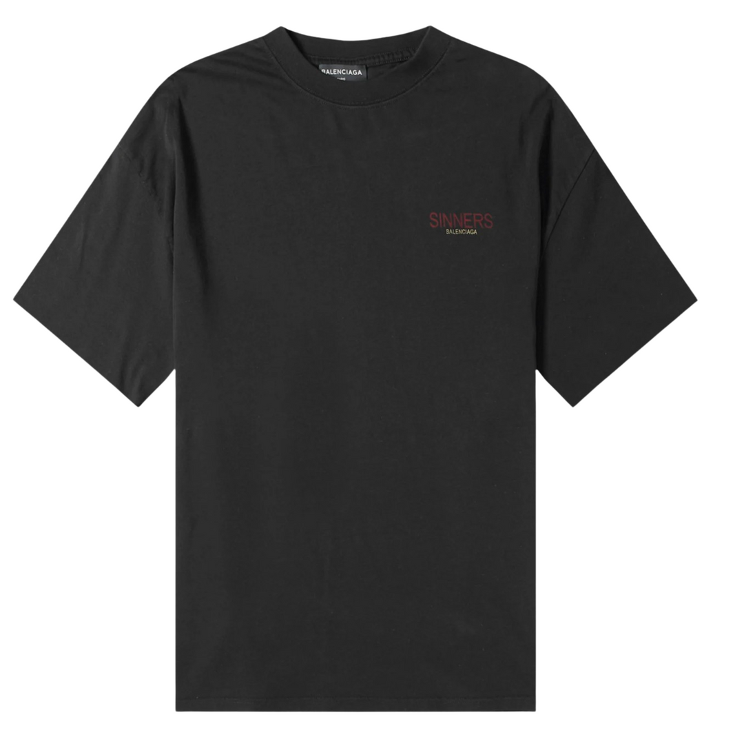 Balenciaga 'Sinners' Print Logo Tee