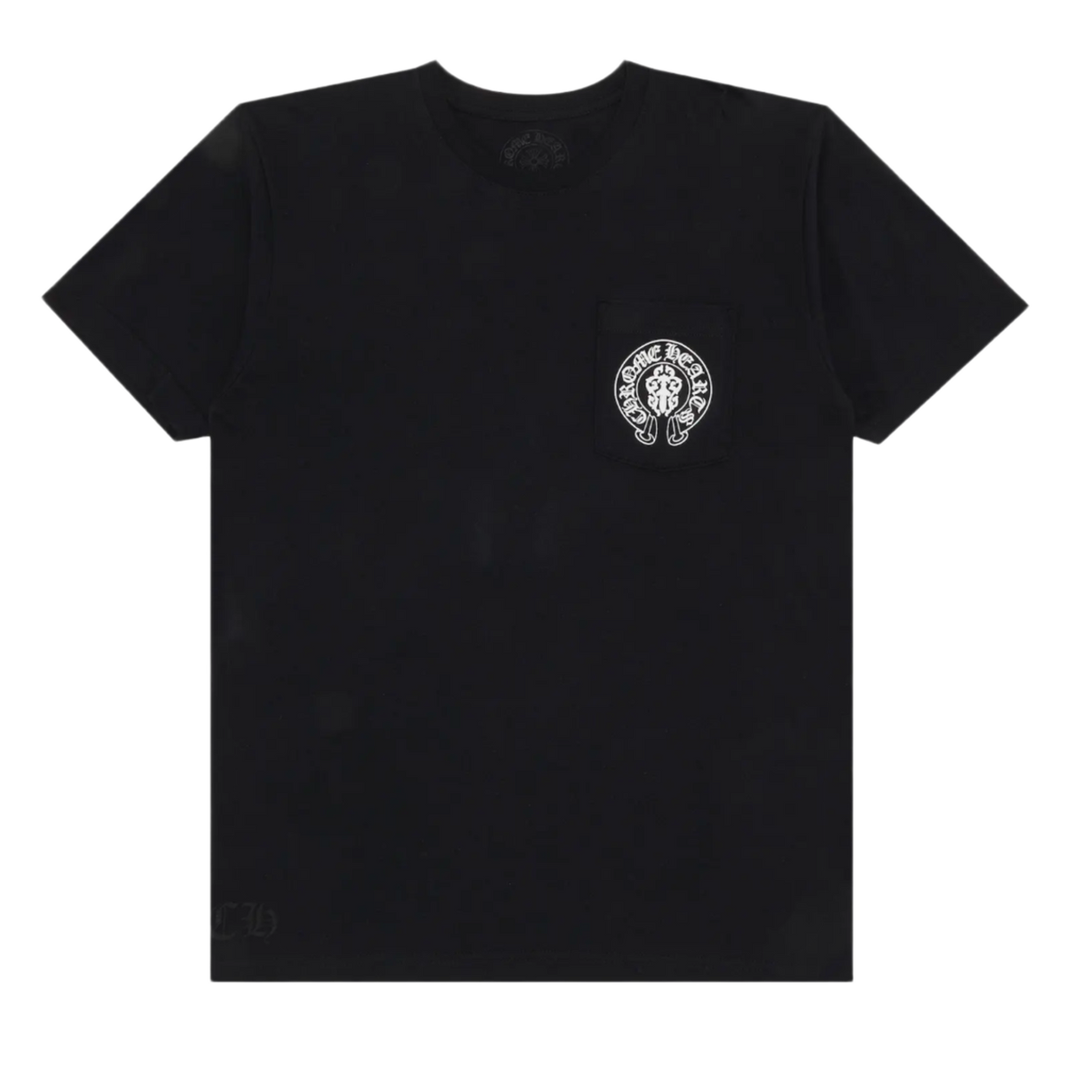 Chrome Hearts 'Black'  American Flag Horseshoe Pocket Tee