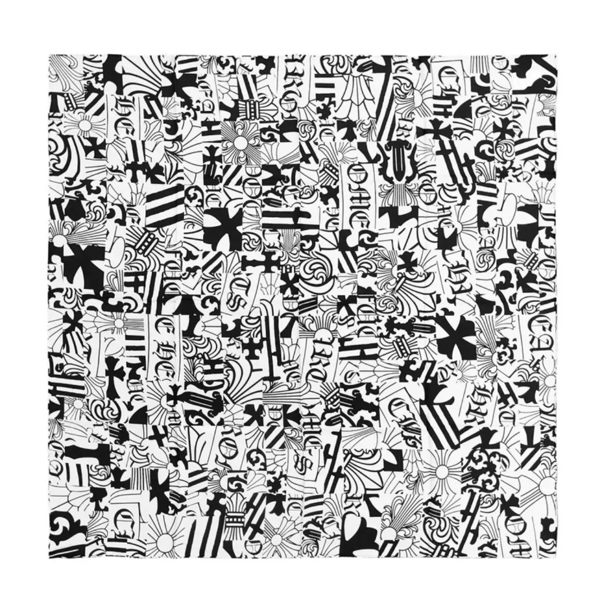 Chrome Hearts 'Multi Element' Silk Scarf