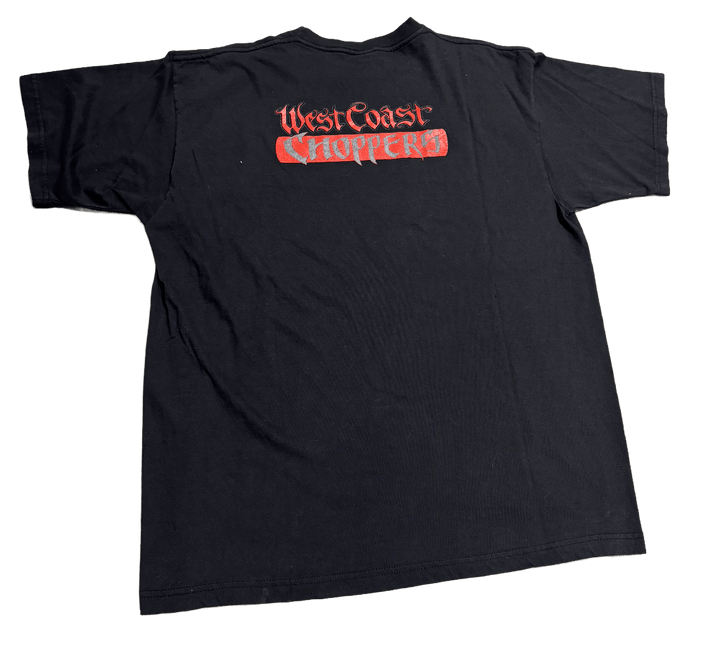 West Coast Choppers 'Red Cross/Logo' Vintage Black Tee
