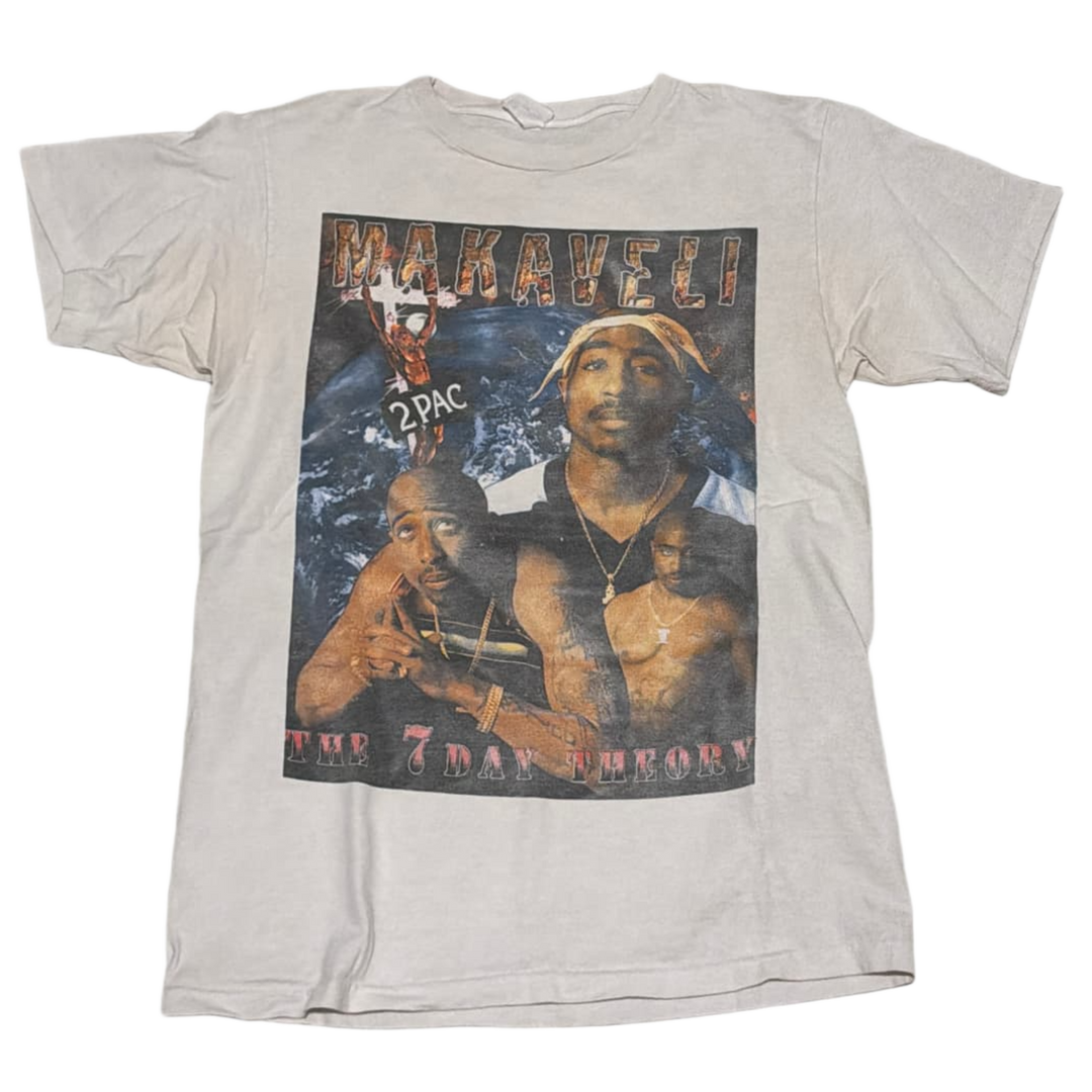 Tupac 'Makaveli' White Vintage Tee