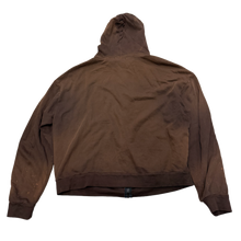 Bossi' Skull & Bones' Washed Brown Zip Up Hoodie