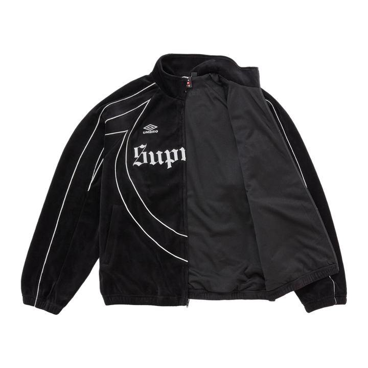 Supreme Umbro 'Black' Velour Track Jacket