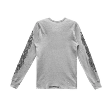 Chrome Hearts 'Horseshoe Floral Sleeve' Grey Thermal Longsleeve 