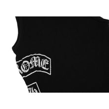 Chrome Hearts Vintage Women's 'Black' Studded Cross T Bar Tank Top
