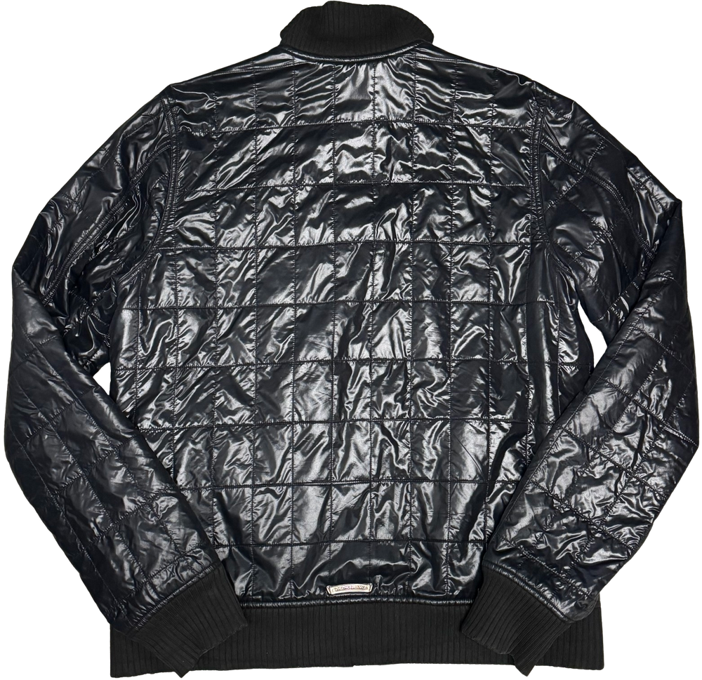 Chrome Hearts 'Fleur' Black Knit Collar Jacket