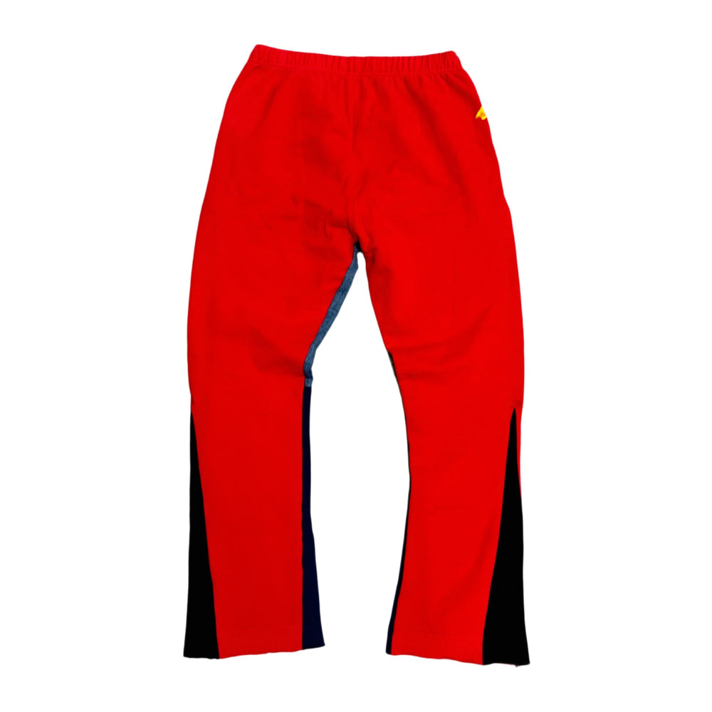 Gallery Dept. 'Red' French Logo Paint Splatter Flare Sweatpants