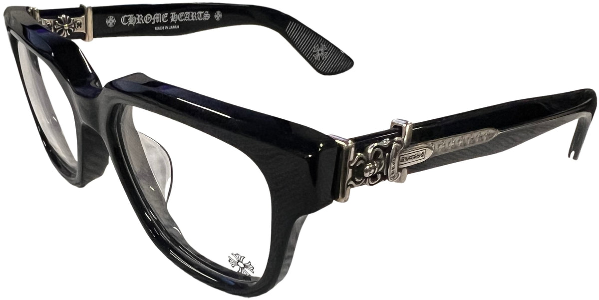 Chrome Hearts 'Vagillionaire II' Black/Silver Glasses