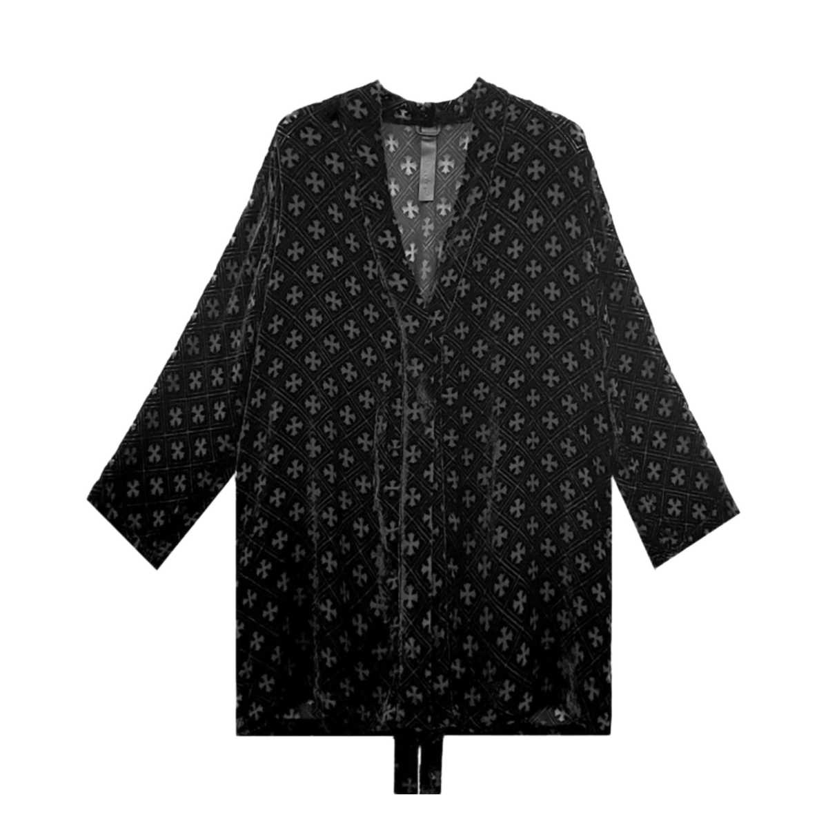 Chrome Hearts 'Black' Velvet Cross Nightgown