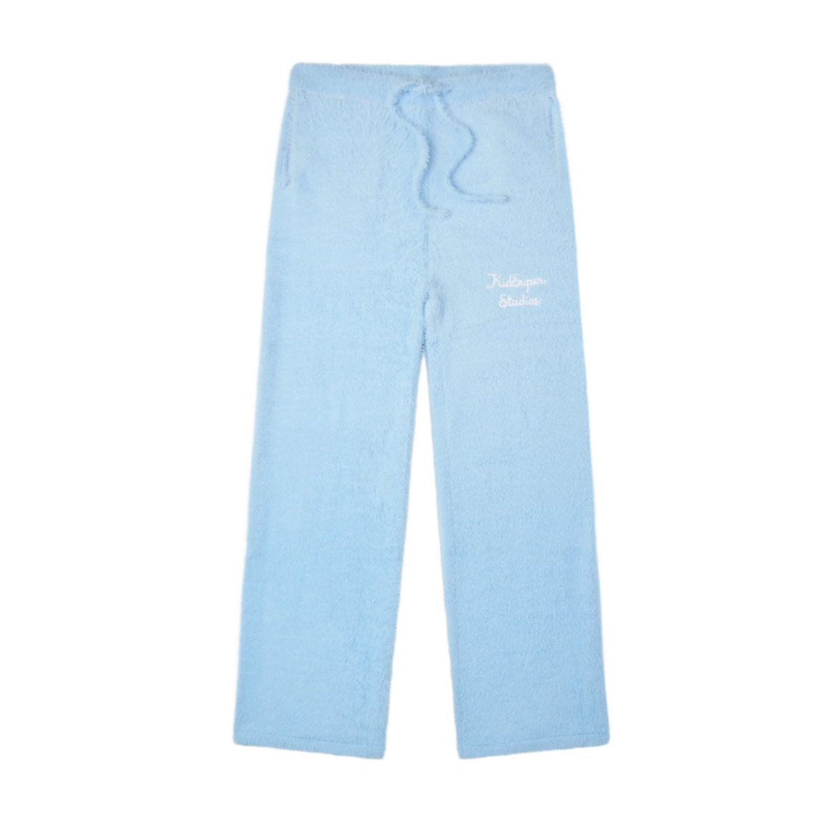 KidSuper Studios 'Blue Fuzzy Knitted Wide Straight-Leg' Lounge Pants
