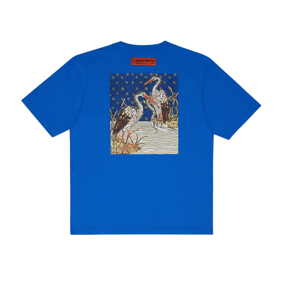 Heron Preston 'Blue' Medieval Heron Tee